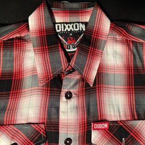 Dixxon “Capone” Men's Red and Black Plaid Shirt